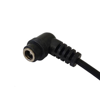 Cable with right angled DC plug